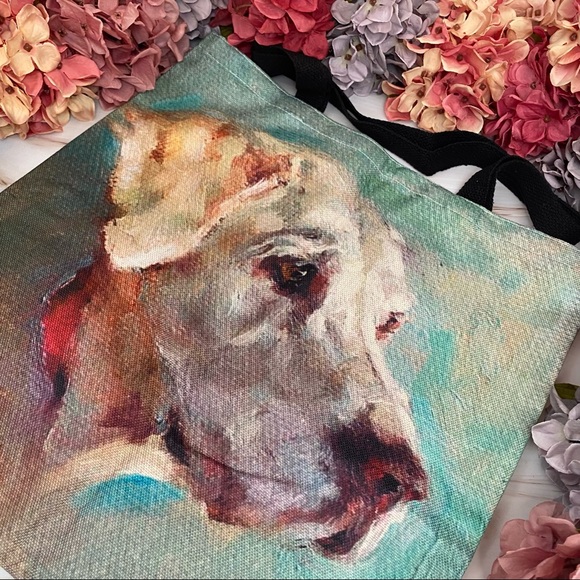 Eco-Friendly Yellow Labrador Retriever Folding Tote Bag - Picture 6 of 10